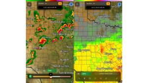 Abilene, Fort Worth, Wichita Falls, and San Angelo Face Baseball Size or Larger Hail Sunday Afternoon as CAPE Values Reach 2000 to 3500 J/kg by 5 PM