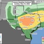 Abilene, Waco, Austin, San Angelo, and Fort Worth Face Intense MCS With Hurricane Force Wind Gusts and Very Large Hail on Mother’s Day Sunday May 10