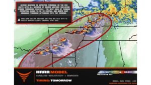 Arkansas, Western Kentucky and Northeast Texas Face Supercells Capable of Gorilla Hail and Strong Tornadoes Tuesday Afternoon and Evening With Central and North Arkansas as the Highest Tornado Risk Zone