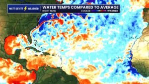Atlantic Ocean Water Temperatures Tell a Very Different Hurricane Story Depending on Which Baseline You Use to Measure Them