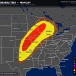 Central United States Faces Historic First-Ever CIG 2 Severe Weather Outbreak With Violent Tornadoes and Giant Hail Threatening Millions This Monday