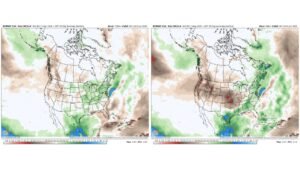 Central United States Precipitation Outlook Flips From Wet to Much Drier for May 5 Through June 5 as 30-Day Forecast Undergoes Major Change