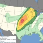 Central and Northeastern Kansas and Southeastern Nebraska Placed Under SPC Moderate Risk as Day 2 Outlook Locks In Monday Severe Weather Threat