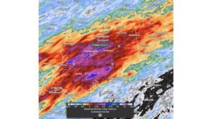 Central and Southern Indiana Drenched With Up to 5.74 Inches of Rain in 2 Days as Indianapolis Bloomington Columbus and Jasper Face More Rain Ahead of Race Weekend