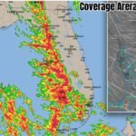 Central and Western Florida Peninsula Storms Fire Up Sunday as Gulf Sea Breeze Pushes Rain and Storms Northward Into Georgia