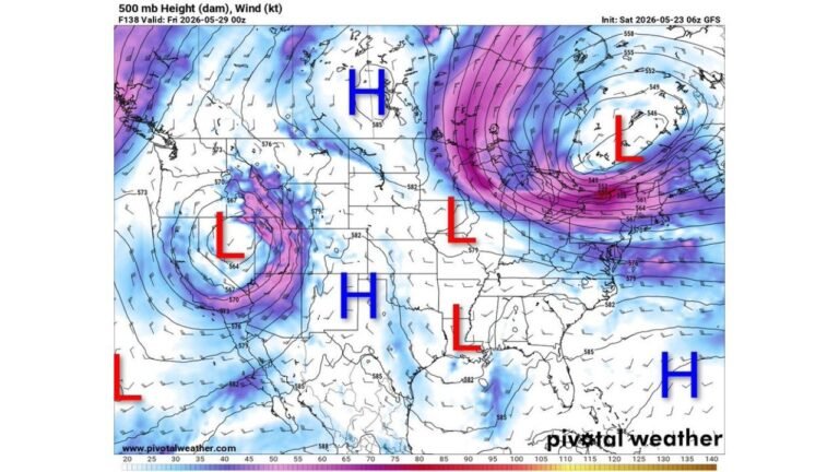 Chaotic Upper Air Pattern Locks Over Washington, Oregon, California, Texas, Louisiana, New York, and the Eastern Seaboard as Weak MJO Signal Leaves Models Struggling to Find Answers