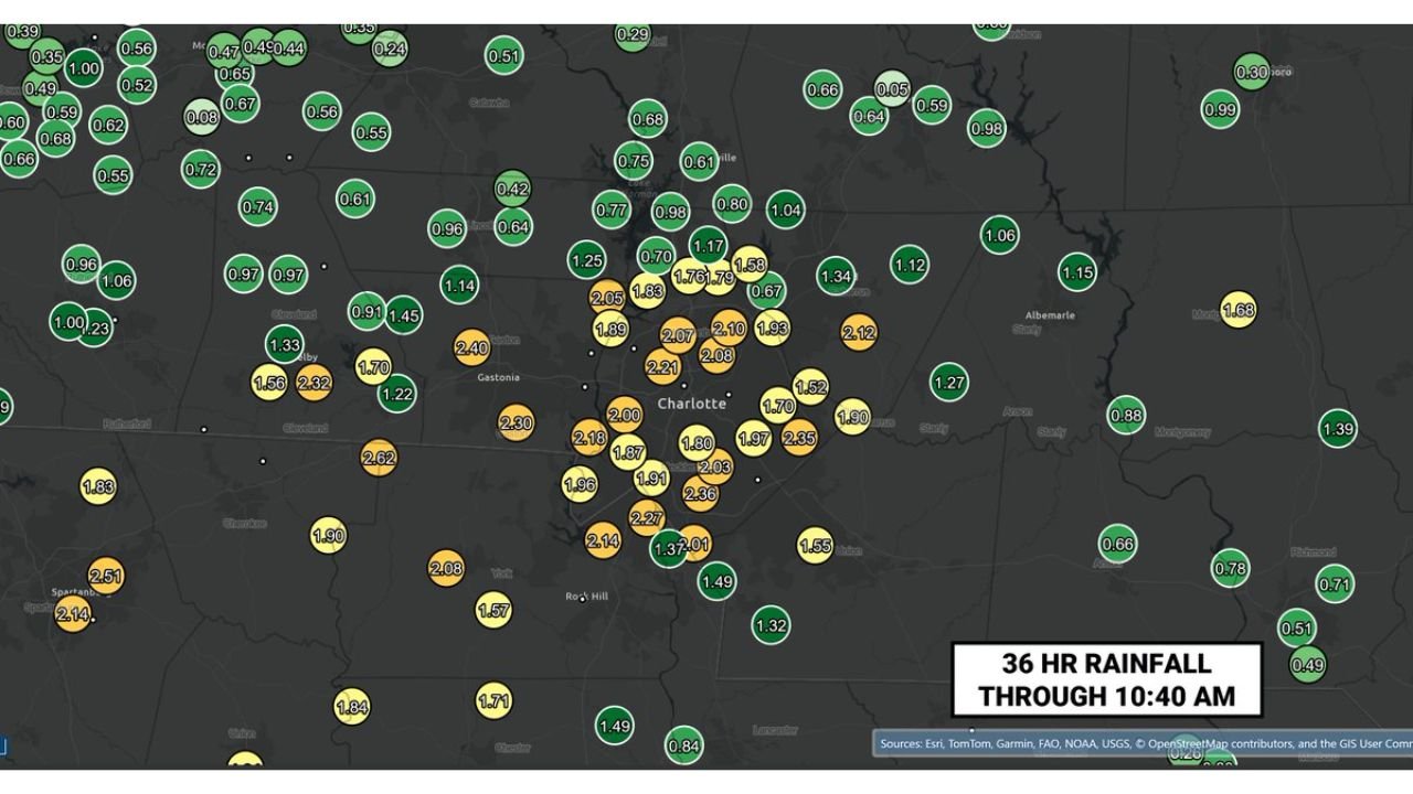 Charlotte Just Got Its Biggest Soaker Since Last Summer — But the Drought Is Far From Over