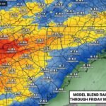 Charlotte and the Carolina Piedmont Face 1 to 1.25 Inches of Rainfall Late Wednesday Through Thursday With Low End Severe Risk and Model Spread Ranging From 0.25 to 2 Inches Plus