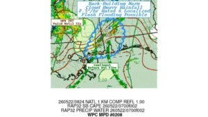 Coastal Mississippi and Alabama Hit With Back-Building Storms Dropping 2.5 Inches Per Hour as NWS Issues Flash Flood Threat