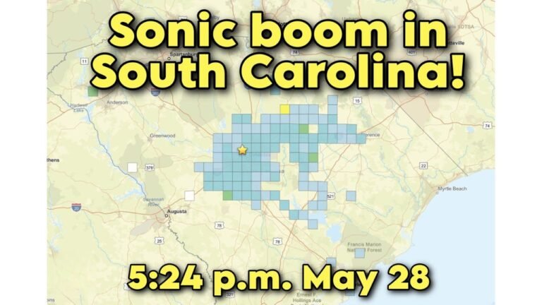 Columbia, South Carolina Rocked by Massive Sonic Boom at 5:24 PM on May 28 as USGS Confirms No Earthquake