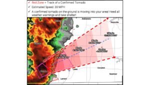 Confirmed Tornado on the Ground in Iowa Moving Northeast at 30 MPH Threatening Leon Chariton and Knoxville Take Shelter Immediately