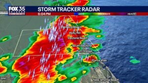 Daytona Beach, Florida Slammed by Blinding Rain, 50 MPH Gusts and Lightning as Rainy Season Opens With a Punch at 6 PM