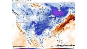 East Coast Surges 15 to 20 Degrees Above Normal for Mid-May While Central United States Plunges 10 to 15 Degrees Below Normal Creating a Remarkable Temperature Split Across the Country Wednesday May 20