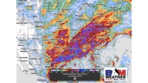 Eastern United States Records Widespread 4 to 5 Inches of Rain Over 7 Days as Saturated Soils Raise Flooding Concerns Across the Southeast While Midwest Prepares for Drier Pattern