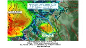 Flash Flooding Possible in Lower Rio Grande Valley and Deep South Texas as 2 Inch Per Hour Rain Rates and Slow Moving Storms Threaten 2 to 5 Inch Totals Wednesday May 21