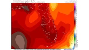 Florida Drought Relief Incoming as Deep Tropical Moisture Targets the State Next Week With 2 to 4 Inches Widespread and Isolated Totals Possibly Exceeding 10 to 12 Inches