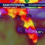 Florida Faces Mid-Summer Pattern With 6 to 10 Plus Inches of Rain Through June 8 as Tropical Humidity Surge Brings Daily Downpours and Localized Flood Potential Statewide