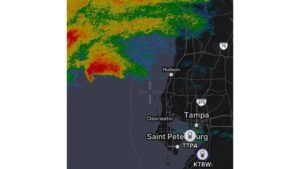 Florida Faces Rotating Supercell With Hail, Tornadic Waterspouts and Significant Tornado Possible Near Tampa, Clearwater, Hudson and Saint Petersburg Between 1:00 PM and 2:30 PM Tuesday May 12