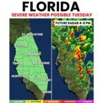 Florida Faces Scattered Severe Storms With Large Hail, Gusty Winds and Brief Tornado Possible From Orlando and Tampa to Miami and West Palm Beach Tuesday May 12 This Afternoon and Evening