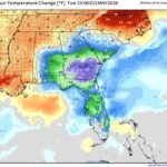 Florida and the Deep South See Dramatic 10 to 25 Degree Temperature Drops in 24 Hours as a Cold Front Sweeps Through Georgia, Alabama and the Carolinas Tuesday May 12