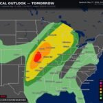 Great Plains and Midwest Stare Down a Moderate Risk Severe Weather Outbreak Monday With Giant Hail, 85 MPH Winds, and Violent Tornadoes on the Way