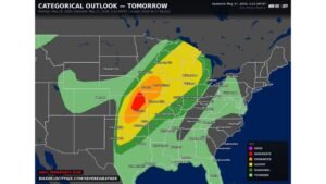 Great Plains and Midwest Stare Down a Moderate Risk Severe Weather Outbreak Monday With Giant Hail, 85 MPH Winds, and Violent Tornadoes on the Way