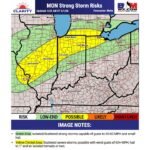 Illinois, Indiana, Ohio and Missouri Face Strong to Severe Storm Risk Monday With 60 MPH Winds, Hail and Isolated Tornadoes Possible