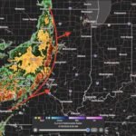 Illinois, Missouri and Indiana Face Severe Winds, Very Heavy Rain and Isolated Tornadoes Monday May 18 as Storm Line Pushes Northeast Into Indiana by Mid-Afternoon Including St. Louis, Chicago and Indianapolis