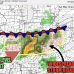 Indiana, Ohio, Kentucky and Illinois Face Widespread Storm Risks Near Indianapolis, Cincinnati, Columbus and Louisville Saturday May 16 This Afternoon and Evening