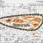 Indiana, Ohio, Kentucky, and West Virginia Face Wednesday Flood Concerns as 1 to 2 Inches of Rain Targets Already Saturated Soils Through 9 PM
