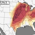 Iowa, Illinois, Indiana and Michigan Face EF2+ Tornado and Destructive Hail Threat Inside Hatched Zones as Machine Learning Models Signal a Major Sunday-Monday Outbreak May 17-18
