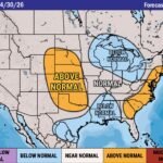 June 2026 Severe Weather Outlook Shows Above Normal Activity for the Plains, Nebraska, Kansas, Oklahoma and the Mid-Atlantic East Coast While the Great Lakes, Michigan, Wisconsin and the Deep South Run Below Normal