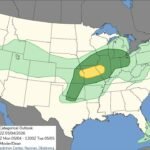 Kansas, Missouri and Illinois Face Slight Risk of Large Hail, Damaging Winds and Tornadoes Monday With Conditional Severe Threat Also Possible Across Central Oklahoma This Evening