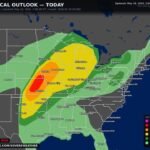 Kansas, Nebraska, Iowa, Texas and Oklahoma Face Tornado Outbreak Monday May 18 With Several EF2 Plus Tornadoes Possible Including Wichita, Omaha, Kansas City and Oklahoma City