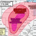 Kansas, Nebraska, Iowa and Illinois Face Isolated Intense Tornadoes and Significant Tornado Risk Near Wichita, Omaha, Des Moines and Chicago Sunday and Monday May 17-18