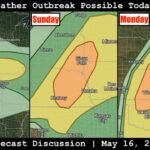 Kansas, Nebraska, Iowa and Oklahoma Face a 3-Day Severe Weather Outbreak With Strong Tornadoes and All Hazards Possible Near Sioux Falls, Omaha, Wichita and Oklahoma City Saturday Through Monday May 16-18