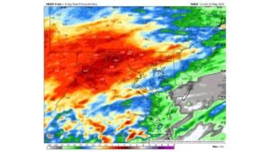 Maryland Soaks Up 2 to 4 Inches of Rain Since Mid-Week as BWI Approaches 4 Inches for May With More Showers and Storms Returning Monday