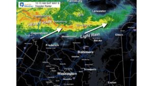 Maryland and Pennsylvania Face Heavy Rain, Sharp Weather Contrast, and Strong Storm Risk Saturday May 9
