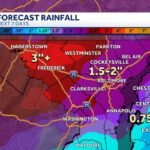 Maryland to Receive 1 to 3 Inches of Drought-Relieving Rain Over the Next 7 Days With Frederick and Hagerstown Topping 3 Inches While Baltimore Sees 1.5 to 2 Inches Over the Holiday Weekend