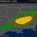 Mississippi, Alabama and Louisiana Face Strong Tornadoes With EF2 Possible Wednesday Between 3PM and Midnight as Upgrade Remains on the Table