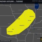 Missouri, Kansas, Oklahoma and Illinois Face Damaging Winds, Large Hail and Tornadoes Near Kansas City, St. Louis, Tulsa and Oklahoma City as a 5-Day Severe Weather Stretch Continues Tuesday May 19