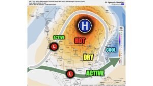 Northern Canada Blocking High Cuts Off Midwest Rain and Builds Heat and Drought Risk Across North Dakota, South Dakota, Nebraska, and the Northern Plains to Close May and Start June