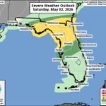 Northern Florida and Southern Georgia Face Slight Risk of Damaging Winds, Large Hail and Tornadoes This Saturday as Cold Front Pushes Through