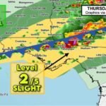 Northern Florida and the Panhandle Face Isolated Severe Storm Threat Thursday as Frontal Boundary Weakens Through the Afternoon