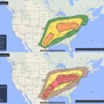 Ohio, Oklahoma, and Texas Could Face CIG 2 Severe Weather Tuesday as Two Separate Enhanced Risk Zones Target Millions Across the Central and Eastern United States