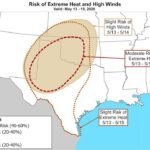 Oklahoma, Texas and New Mexico Face Moderate Risk of Extreme Heat May 13 to 14 With Temperatures Near 100 Degrees and Heat Index of 100 to 105 as Wildfire Risk Rises
