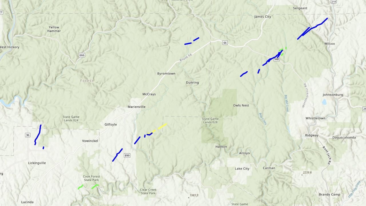 Pennsylvania Marks 9 Years Since Its Largest Tornado Outbreak on May 1, 2017 When at Least 28 Tornadoes Struck the Allegheny National Forest