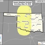 Saturday May 16, Oklahoma City, Norman, Enid, Lawton, and Altus Face a 15% Severe Weather Risk as All Hazards Remain Possible Across North Texas, Central Oklahoma, and South Central Kansas