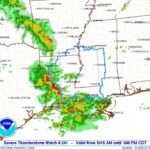 Severe Thunderstorm Watch Number 241 Issued for Arkansas, Louisiana, and Mississippi Until 6:00 PM CDT Saturday May 23 Covering Shreveport, Jackson, Baton Rouge, New Orleans, and Alexandria