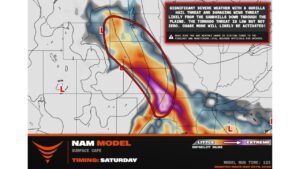 South Dakota, Nebraska and Oklahoma Brace for Significant Severe Weather Saturday With Giant Hail, Damaging Winds and Isolated Tornado Threat